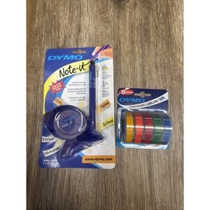 VTG 2002 DYMO Colorpak Labeling Tape Refill 7284-14 Multi Color W/ DYMO Note It